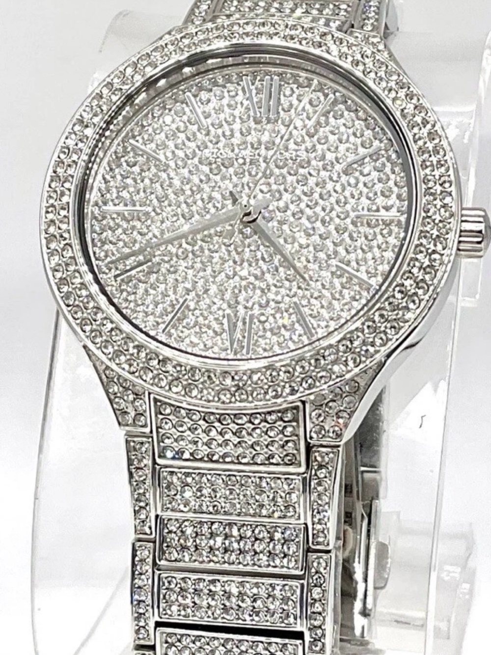 Michael Kors Silver Pavé Crystal Women's Watch
